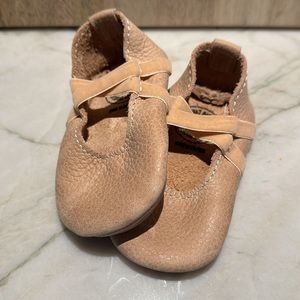 Freshly Picked Ballet Flats - Nude Leather Toddler 3